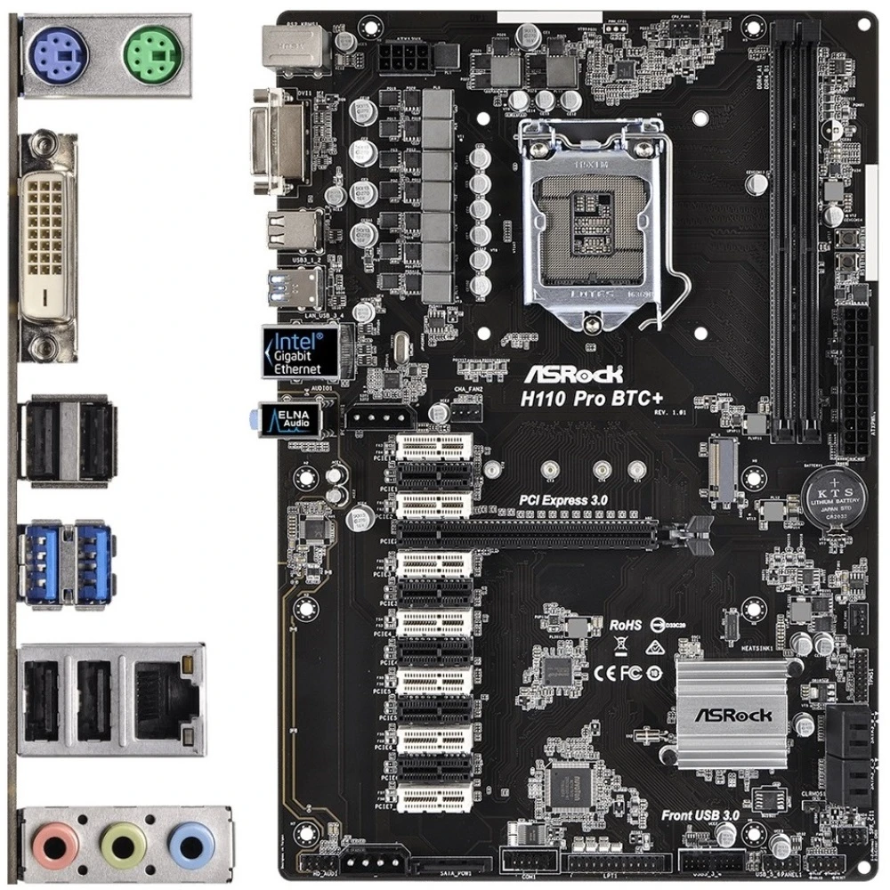 مادربرد ازراک ASRocK H110 PRO BTC+ LGA 1151 DDR4