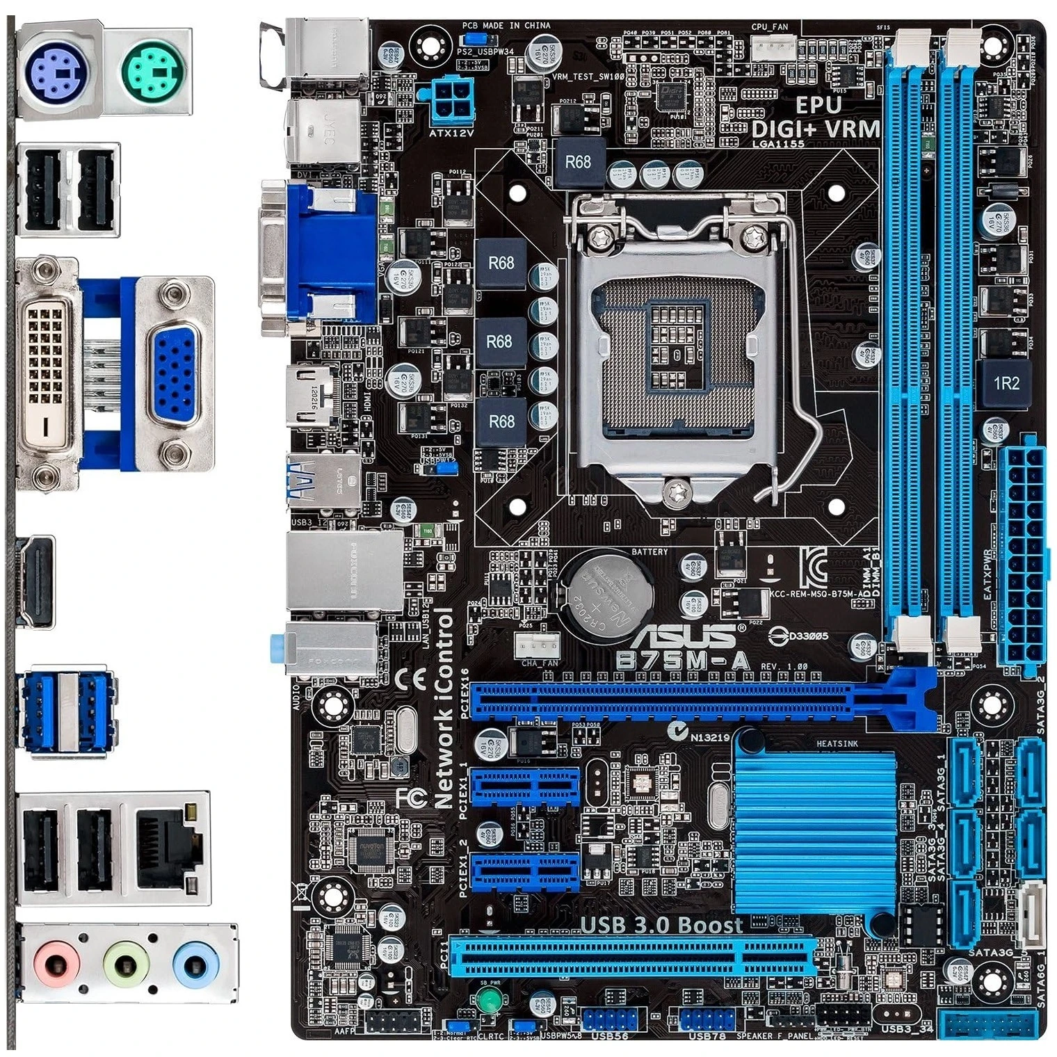 مادربرد ایسوس ASUS B75M-A LGA 1155 DDR3