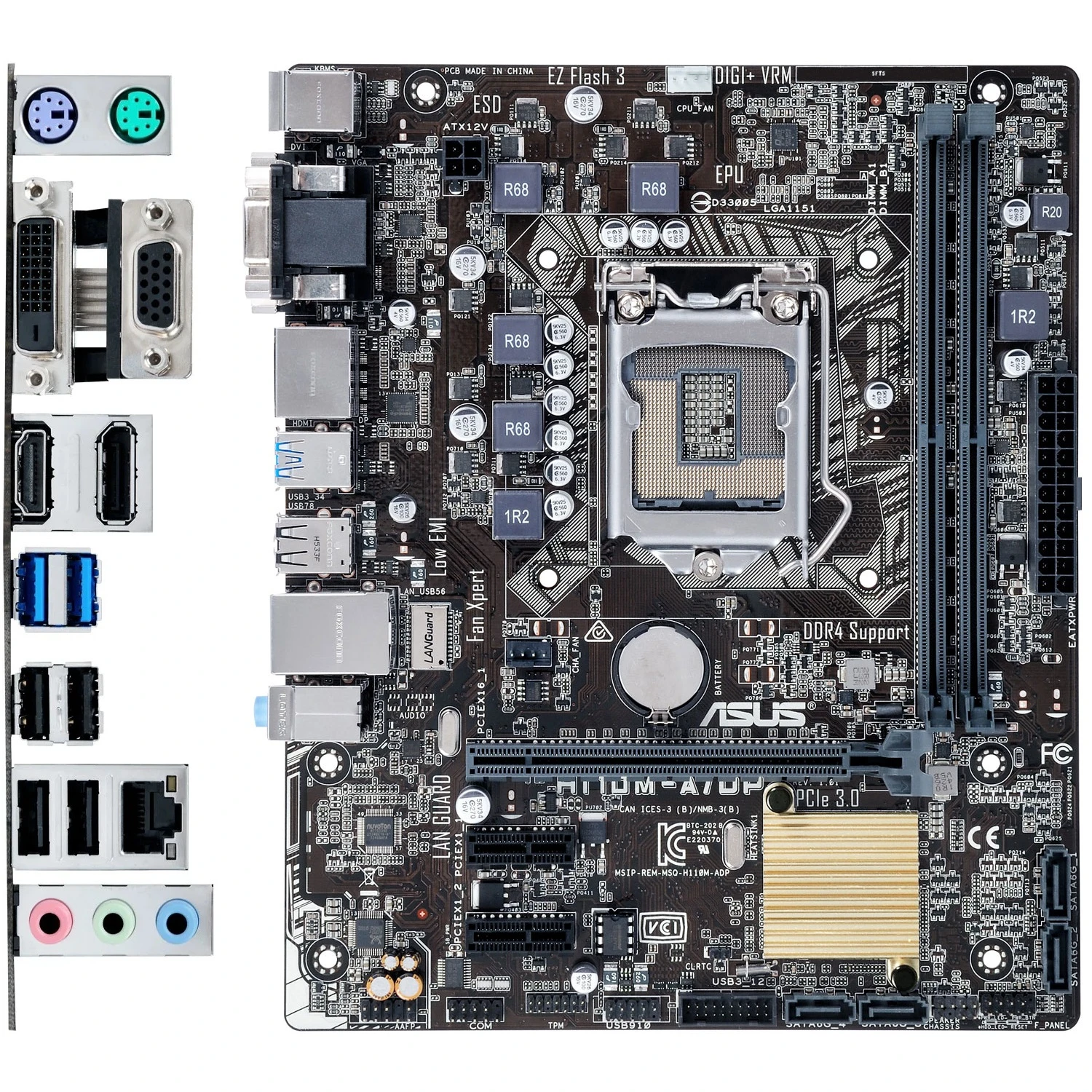 مادربرد ایسوس ASUS H110M-A/DP LGA 1151 DDR4