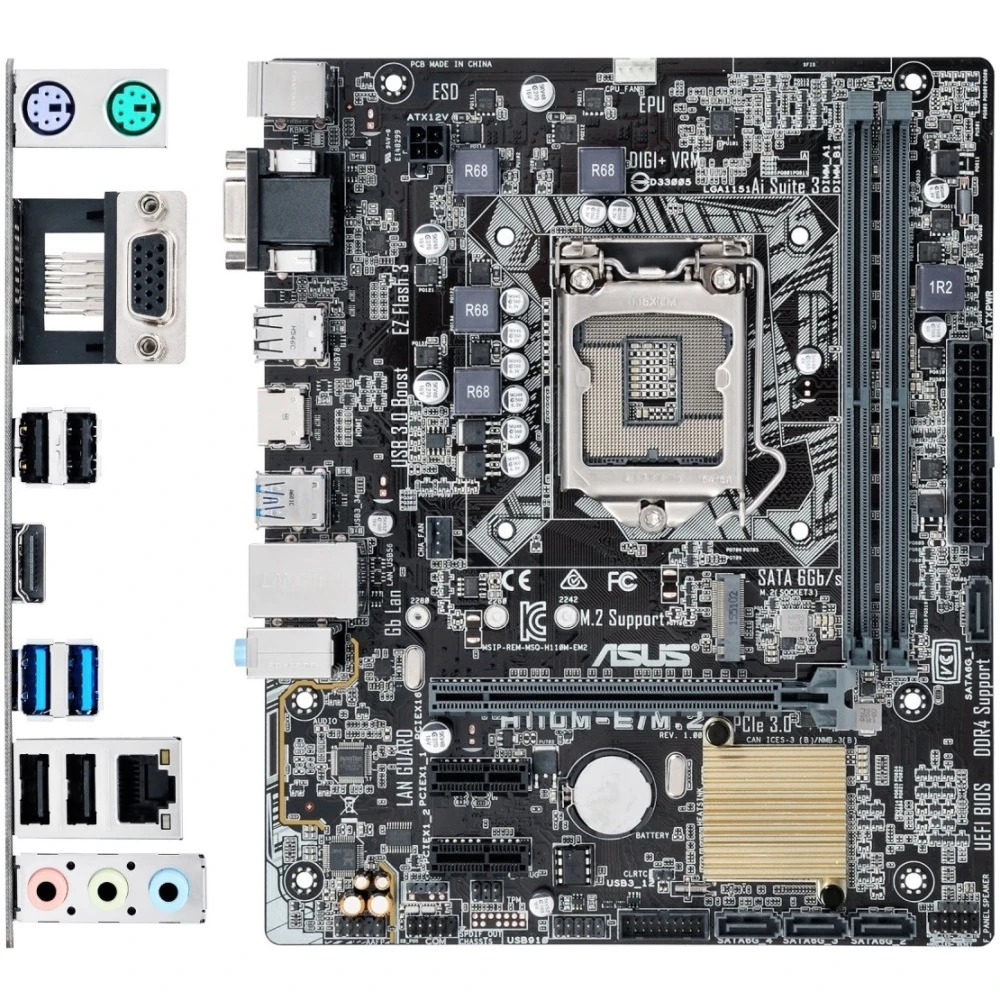 مادربرد ایسوس ASUS H110M-E/M.2 LGA 1151 DDR4