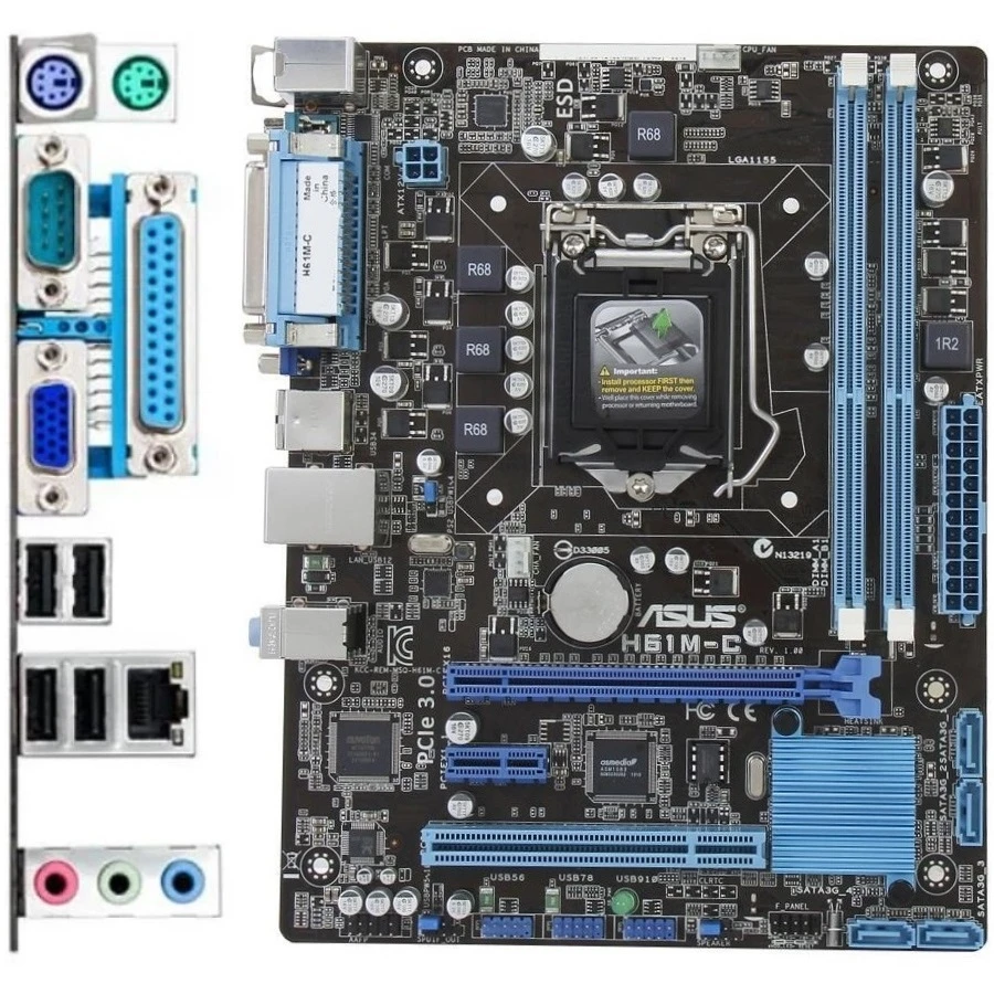 مادربرد ایسوس ASUS H61M-C LGA 1155 DDR3