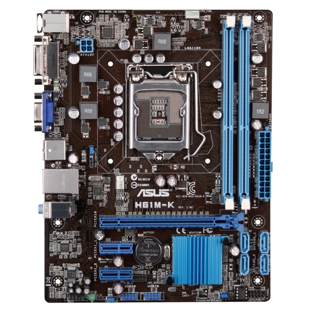 مادربرد ایسوس ASUS H61M-K LGA 1155 DDR3