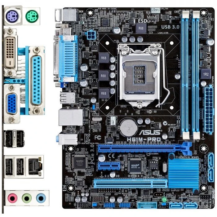 مادربرد ایسوس ASUS H61M-PRO LGA 1155 DDR3