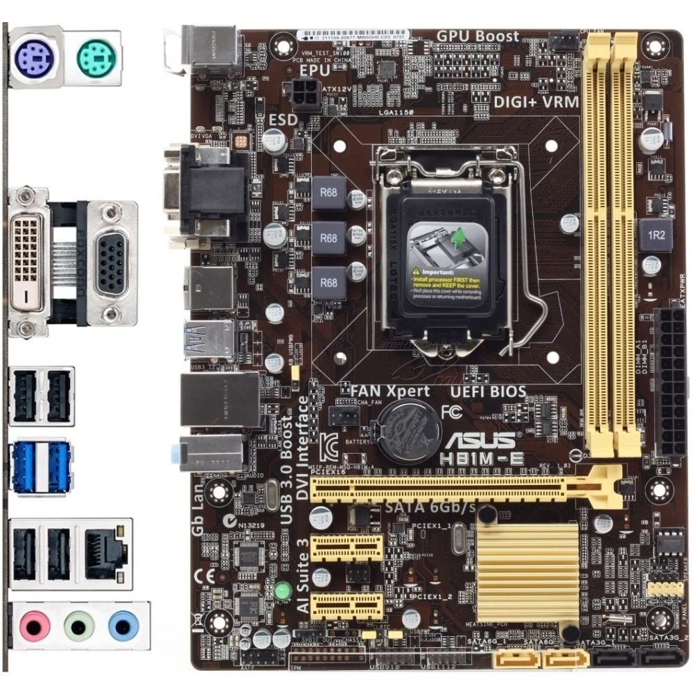 مادربرد ایسوس ASUS H81M-E LGA 1150 DDR3