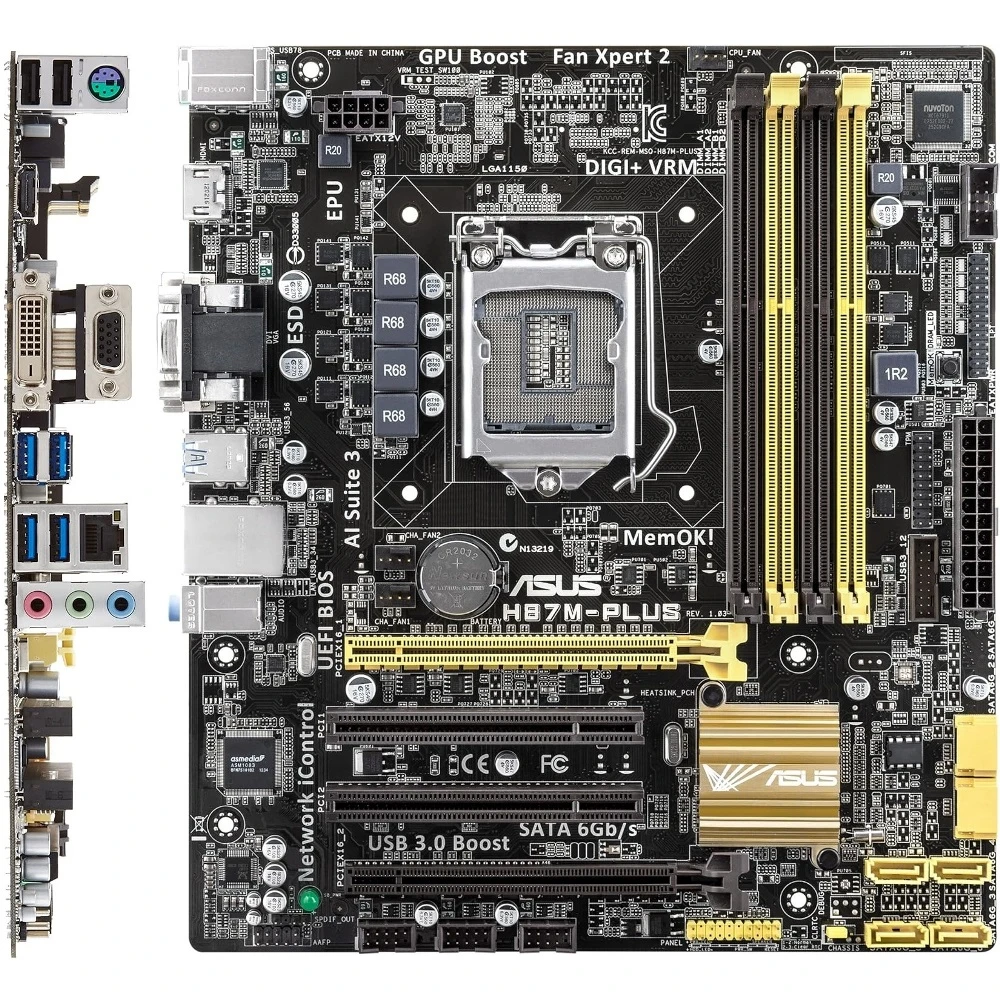 مادربرد ایسوس ASUS H87M-PLUS LGA 1150 DDR3