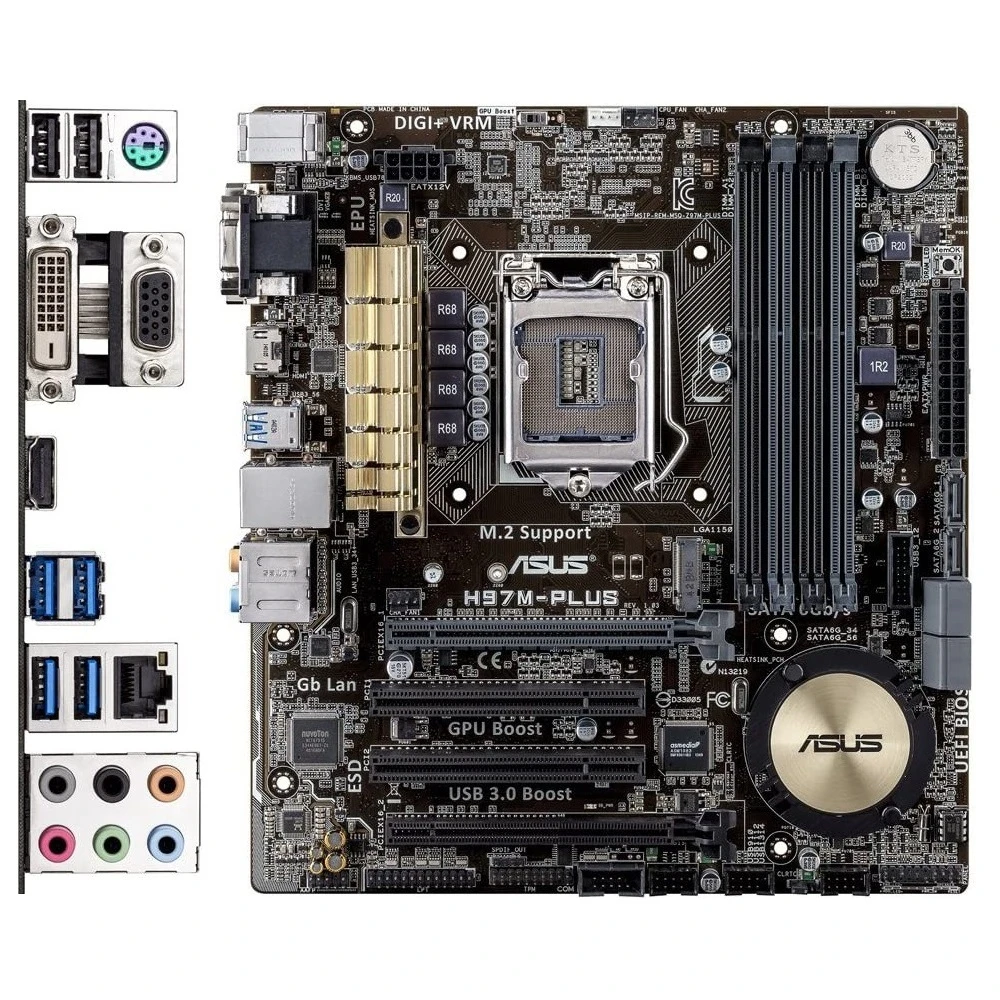 مادربرد ایسوس ASUS H97M-PLUS LGA 1150 DDR3