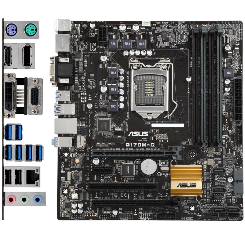 مادربرد ایسوس ASUS Q170M-C LGA 1151 DDR4