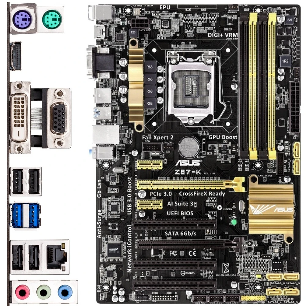 مادربرد ایسوس ASUS Z87-K LGA 1150 DDR3