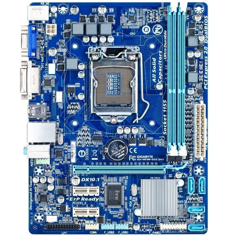 مادربرد گیگابایت GIGABYTE H61M-DS2 DVI LGA 1155 DDR3
