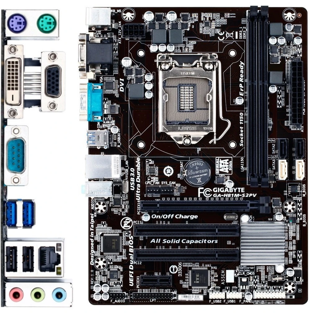 مادربرد گیگابایت GIGABYTE H81M-S2PV LGA 1150 DDR3