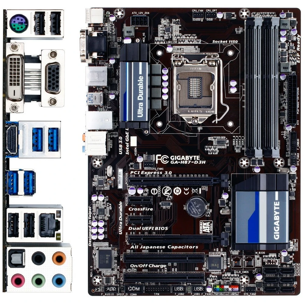 مادربرد گیگابایت GIGABYTE H87-D3H LGA 1150 DDR3