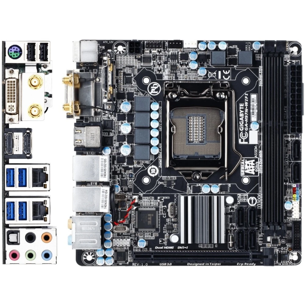 مادربرد گیگابایت GIGABYTE H97N-WIFI LGA 1150 DDR3