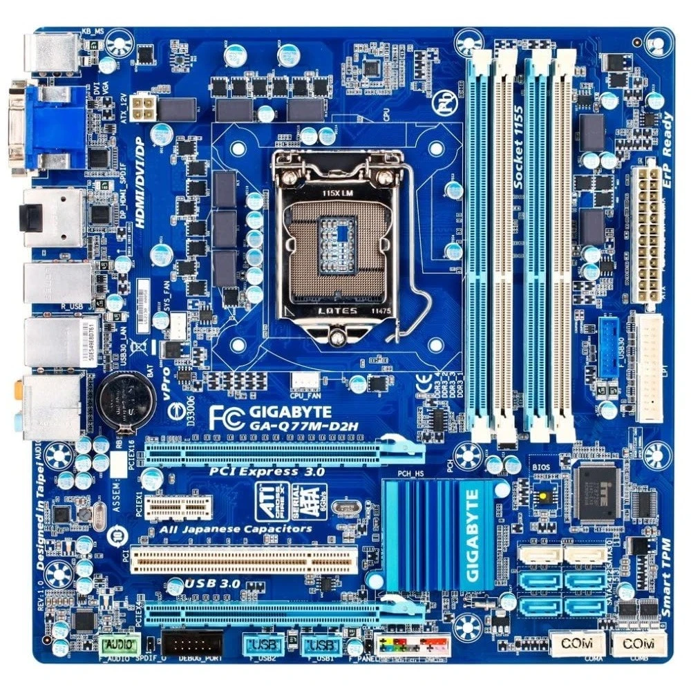 مادربرد گیگابایت GIGABYTE Q77M-D2H LGA 1155