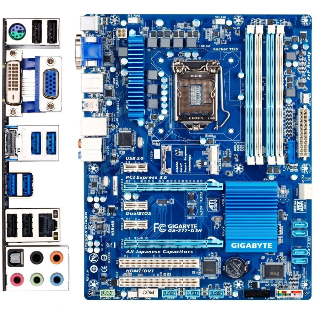 مادربرد گیگابایت GIGABYTE Z77-D3H LGA 1155 DDR3