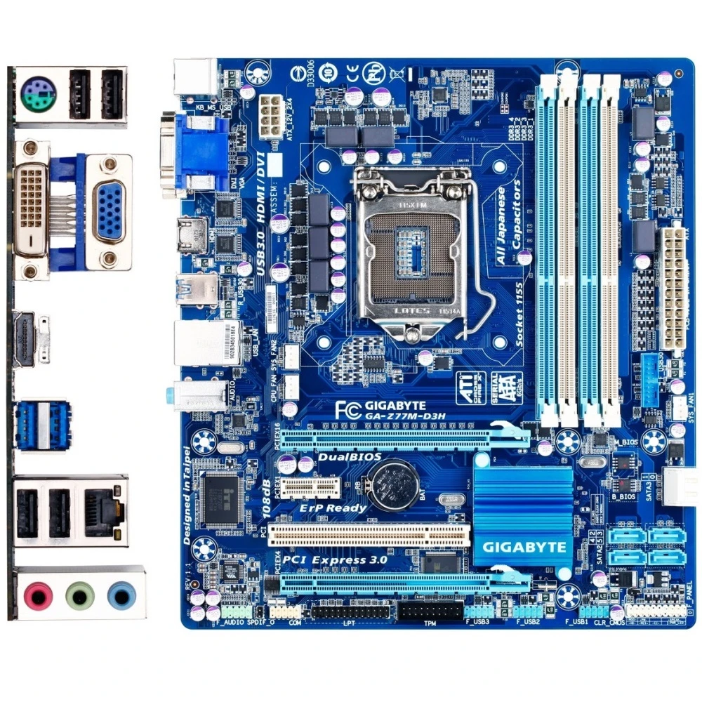 مادربرد گیگابایت GIGABYTE Z77M-D3H LGA 1155 DDR3