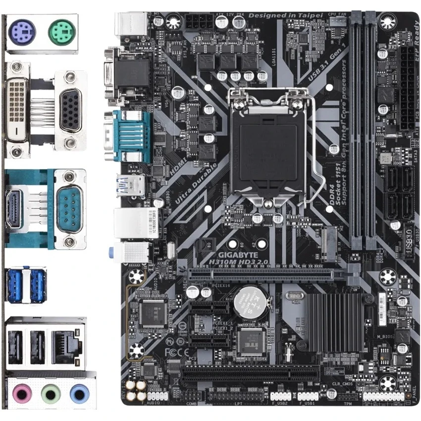 مادربرد گیگابایت Gigabyte H310M HD3 2.0 LGA 1151 DDR4