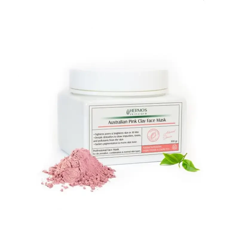 ماسک خاک رس صورتی استرالیایی هرموس 300 گرمAustralian Pink Clay Face Mask
