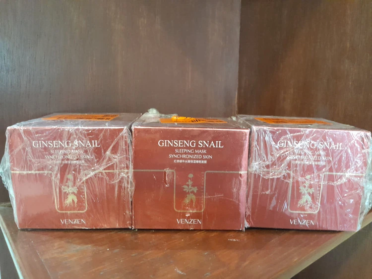 ماسک خواب جنسینگ و حلزون ونزن واتساپ09143799524
