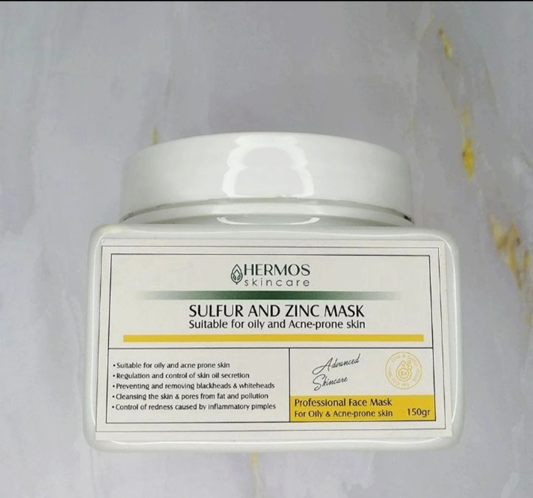 ماسک زینک و گوگرد ضد جوش هرموس 150 گرمSULFUR & ZINC MASK (Anti-Acne)