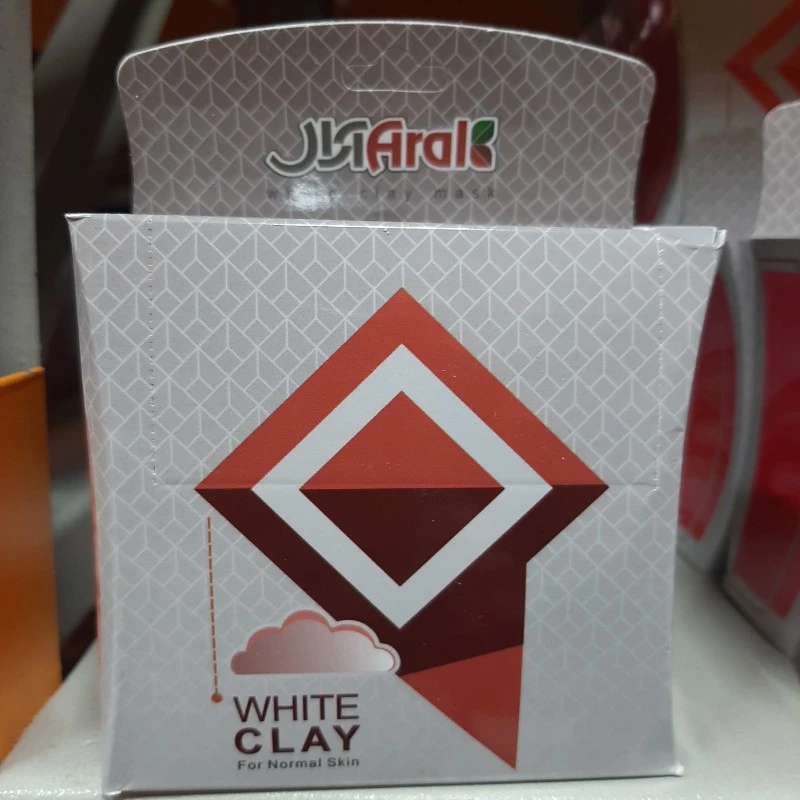 ماسک صورت خاک رس سفید آرال