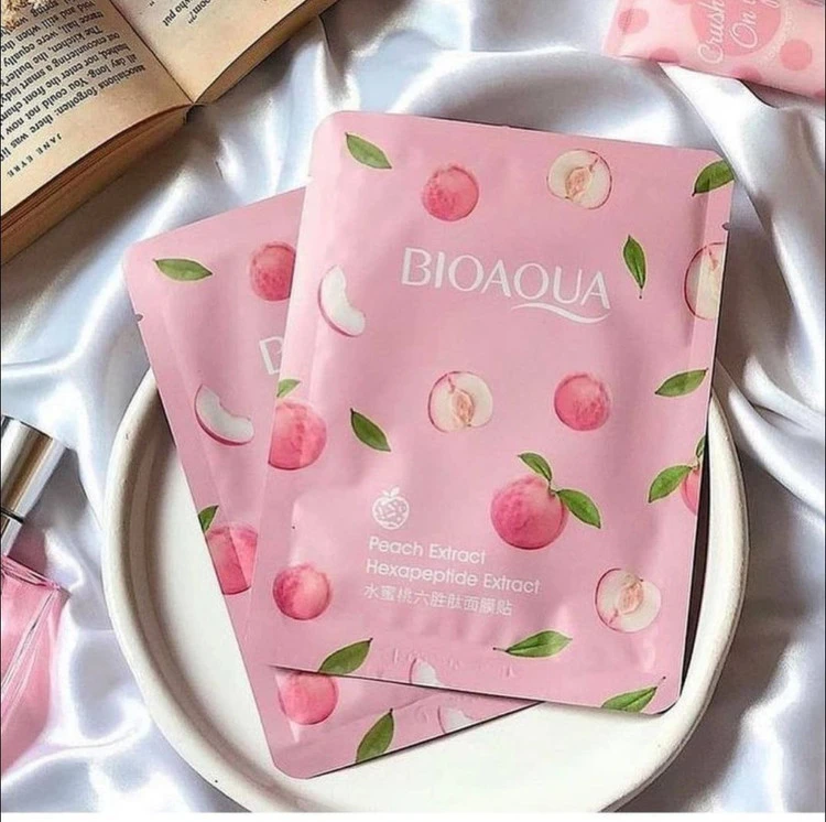 ماسک صورت ورقه ای هلو BIOAQUA