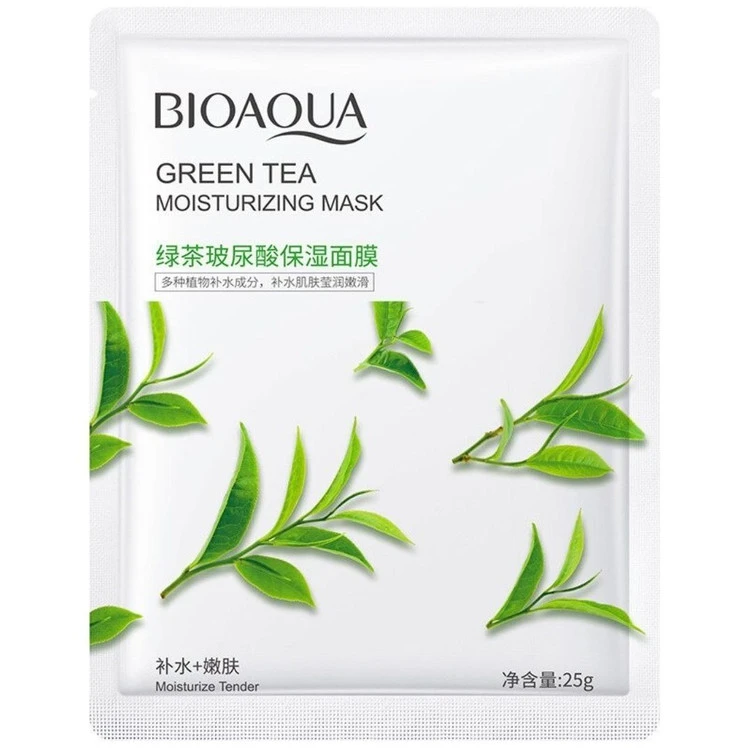 ماسک صورت ورقه ای چای سبز BIOAQUA