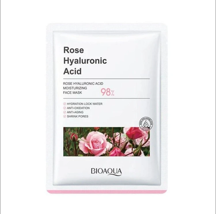 ماسک صورت ورقه ای گل رز BIOAQUA