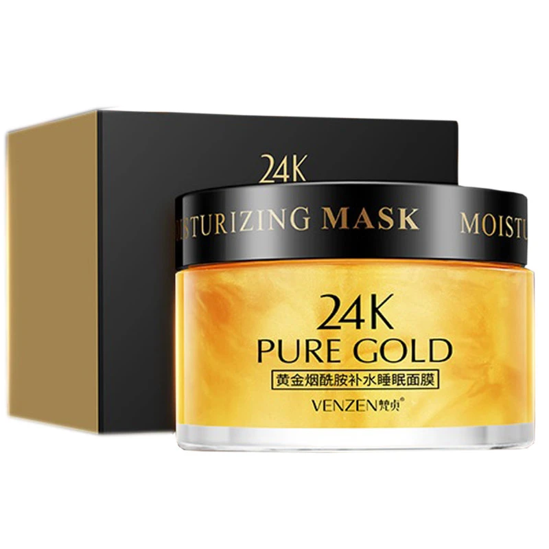 ماسک صورت ونزن مدل طلا 24 عیارPure Gold 24K Mask VENZEN