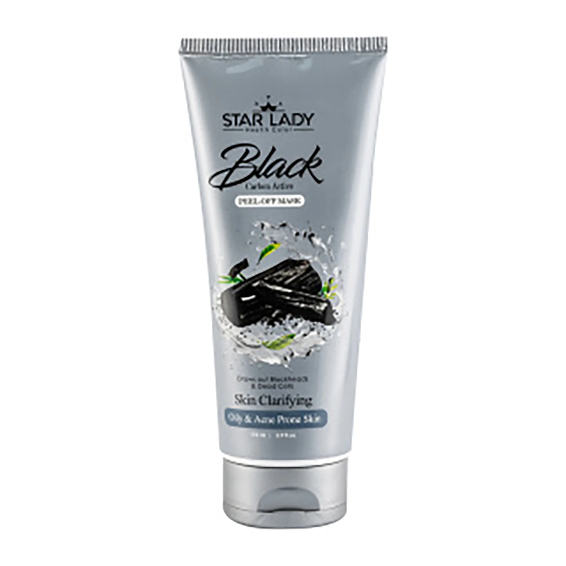 ماسک لایه بردار صورت استار لیدی مدل Black Crbon Active مناسب پوست چرب و مستعد آکنه حجم 175 میلی لیتر