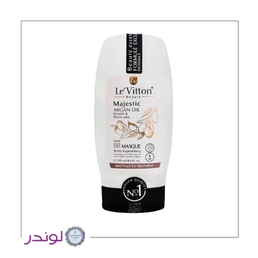 ماسک مو آرگان لویتون BB Masque | ترمیم و تغذیه موهای آسیب‌دیده250میل
