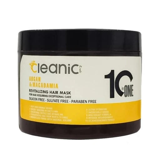 ماسک مو داخل حمام آرگان و ماکادمیا کلینیک کیندی (500 میل) CLEANIC