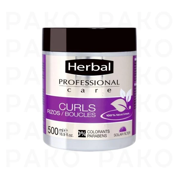 ماسک موهای فر هربال مدل Curls حجم 500 میل