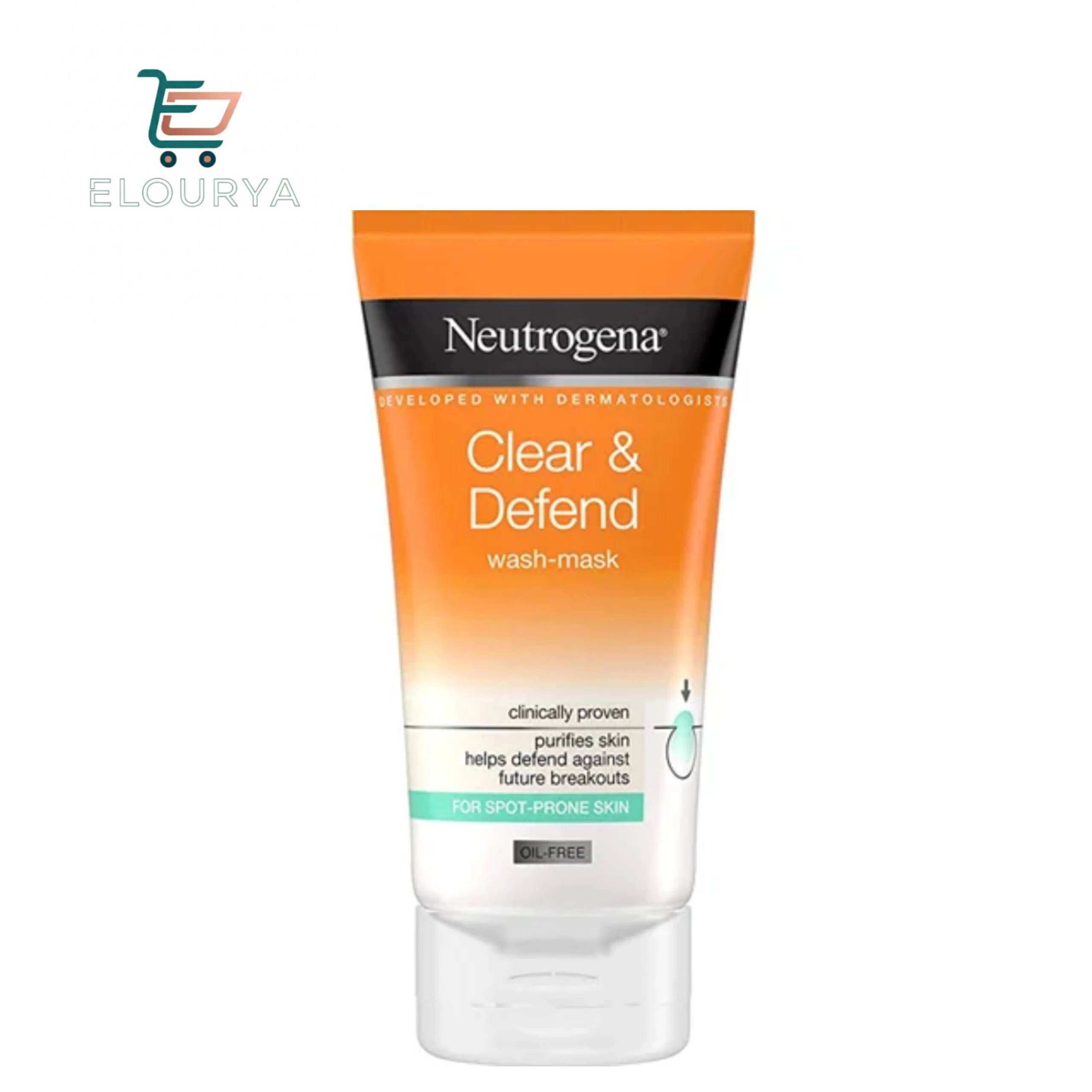 ماسک و شوینده ضد جوش نوتروژینا Claer & Defend