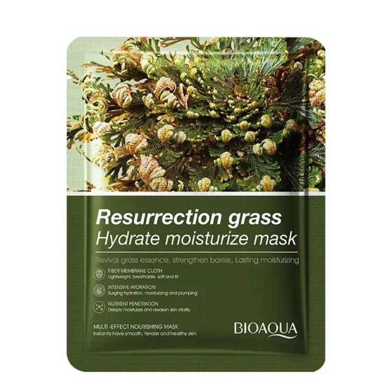ماسک ورقه ای صورت علف رستاخیز بیوآکوا BIOAQUA