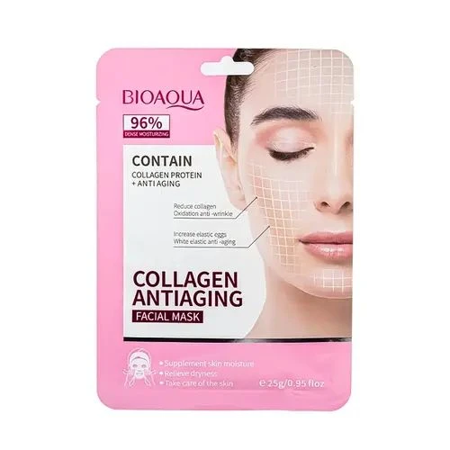 ماسک ورقه ای صورت کلاژن بیوآکوا | BIOAQUA