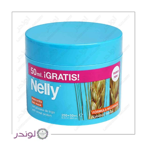 ماسک گندم تقویت‌کننده و تثبیت‌کننده موهای رنگ‌شده (Nelly With Wheat Protein Hair Mask – 300ml)