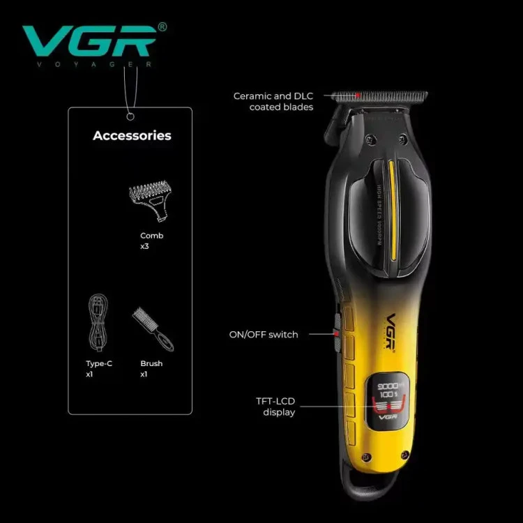 ماشین اصلاح خط زن وی جی آر vgr v-226با تیغه سرامیک برش مستقیم