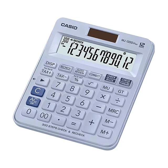ماشین حساب کاسیو مدل MJ-120D PLUS BL/PK