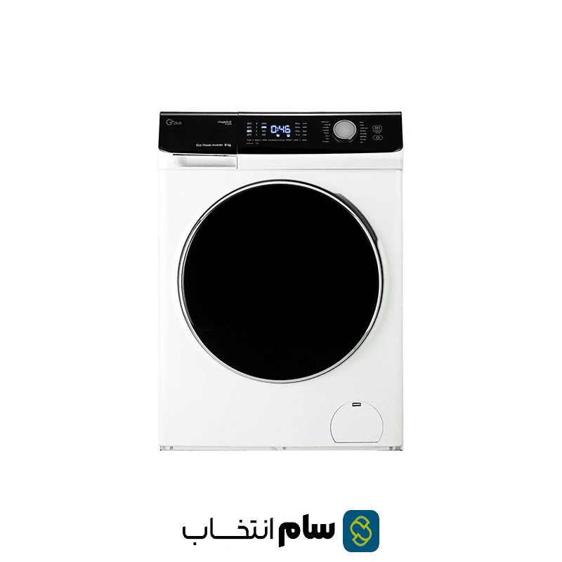 ماشین لباسشویی جی‌پلاس مدل GWM-K9542W ظرفیت 9 کیلوگرم