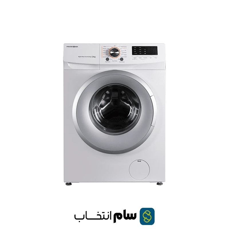 ماشین لباسشویی پاکشوما مدل TFU-63100WS ظرفیت 6 کیلوگرم