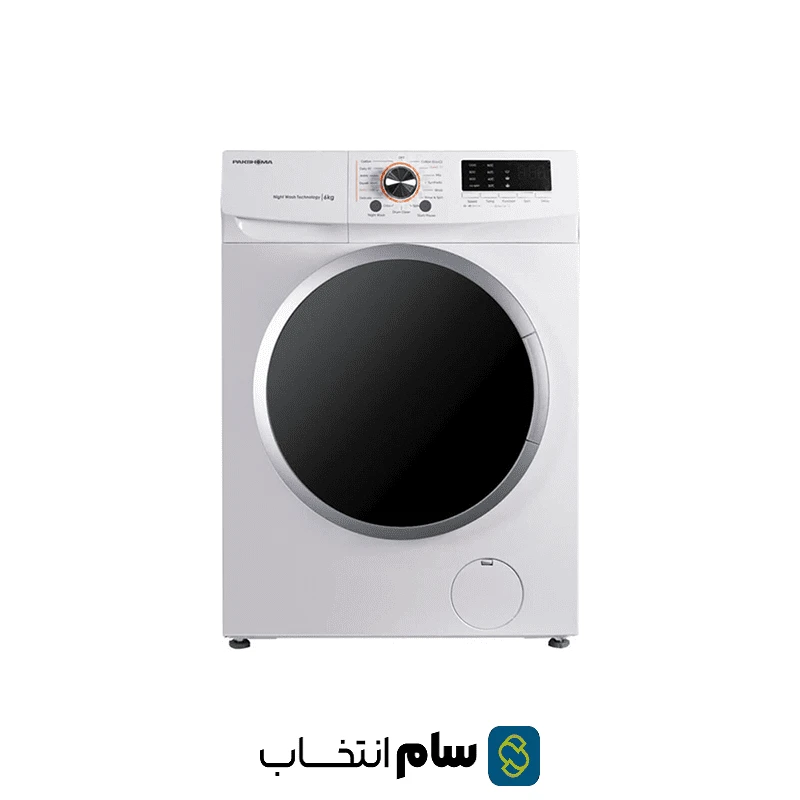 ماشین لباسشویی پاکشوما مدل UWF-10600WT ظرفیت 6 کیلوگرم