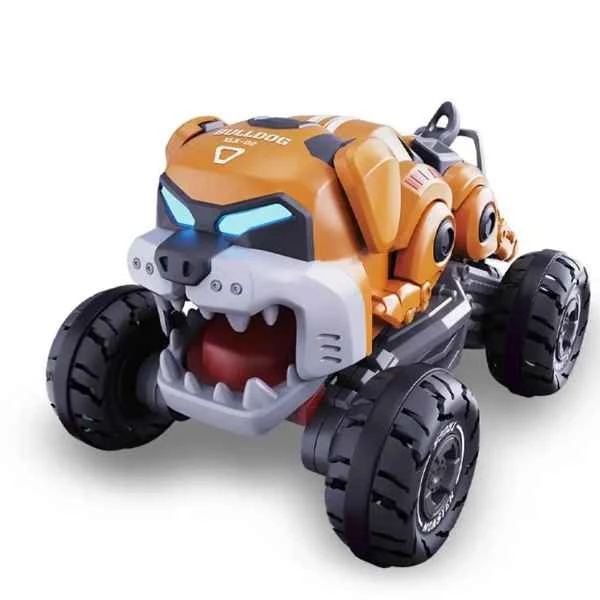 ماشین کنترلی شارژی دودزا طرح سگ بولداگ Bulldog Stunt Spray RC Car GW-103C