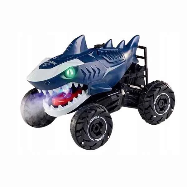 ماشین کنترلی شارژی دودزا طرح کوسه Shark Stunt Spray RC Car GW-105C