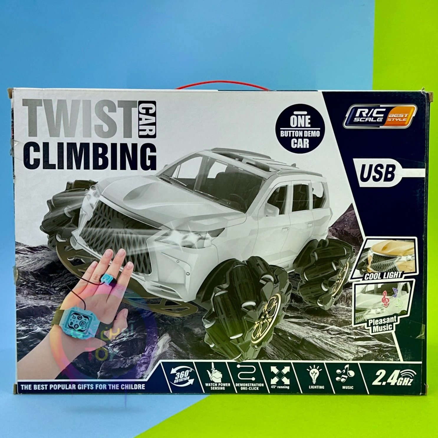 ماشین کنترلی پلیس چرخ کپسولی TWIST CLIMBING CAR