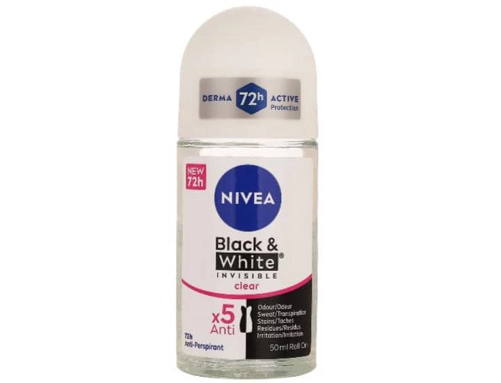 مام رول ضد تعریق زنانه مدل نیوآ Nivea Black white 50ml