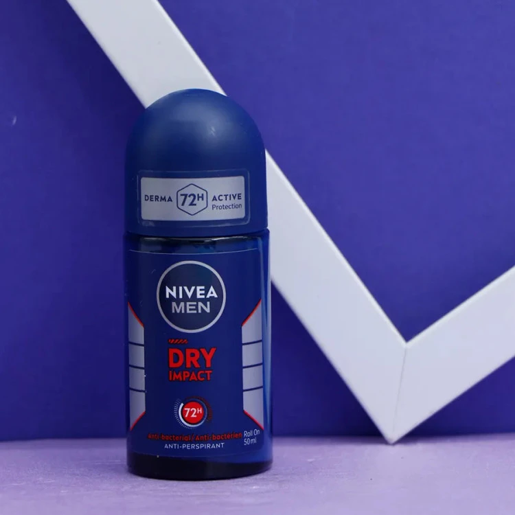 مام رول مردانه نیوا درای ایمپکت NIVEA DRY IMPACT حجم50میل 90213