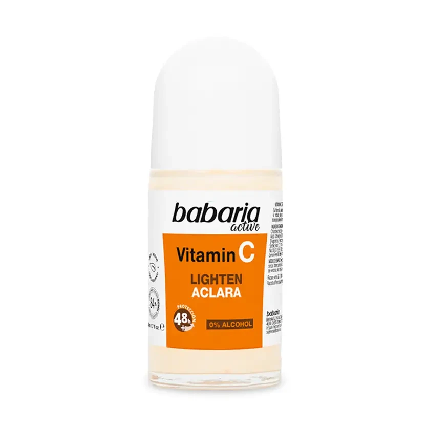 مام رولی باباریا Babaria حاوی ویتامین C مدل Lighten Aclara حجم 50 میل اصل و اورجینال