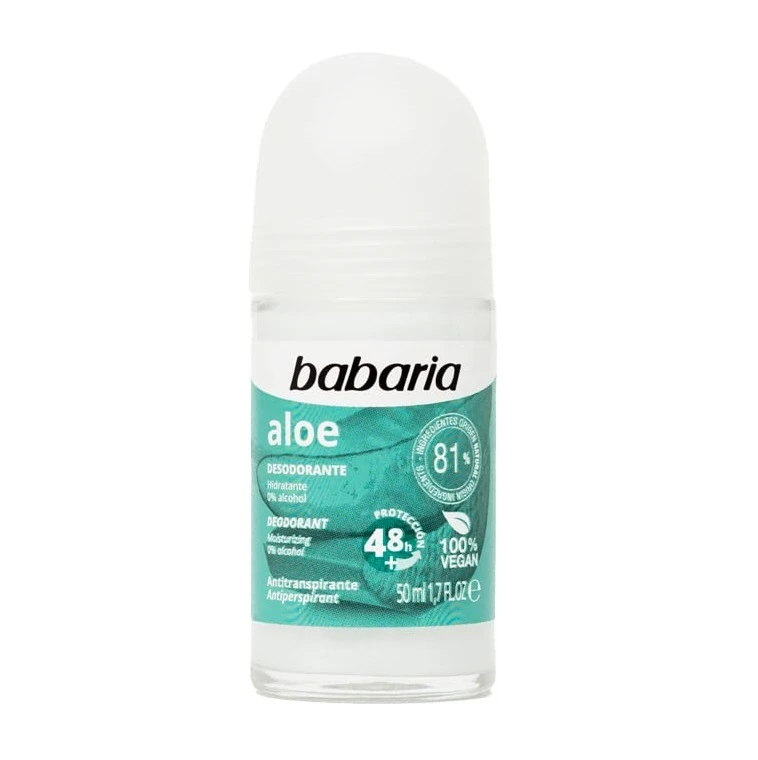 مام رولی باباریا Babaria مدل Aloe رایحه الوئه ورا حجم 50 میل اصل و اورجینال