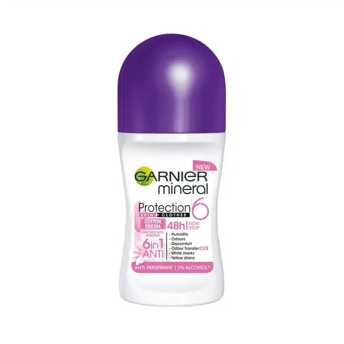 مام رولی زنانه گارنیر Garnier مدل Cotton Fresh حجم 50 میل اصل و اورجینال