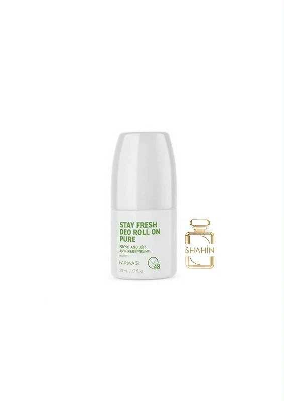 مام زنانه ضد تعریق 48ساعته پیور فارماسی اصل Farmasi Deo Roll On Pure 50ML